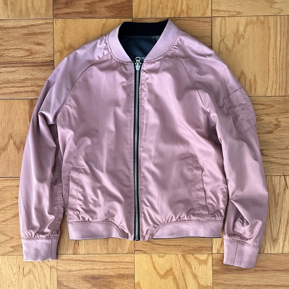 Thread & Supply Reversible Floral Bomber Jacket - Picture 3 of 4